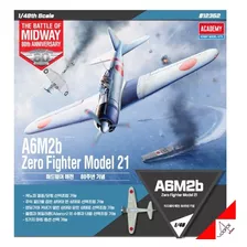 Modelismo Avión 1/48 Mitsubishi A6m2 Zero Midway Academy