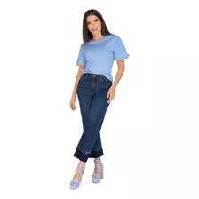 Blusa Clásica Casual Lisa Manga Acampanada Dama Mundo Terra