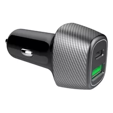 Cargador Auto Carga Rápida Tipo C 18w Y Usb 18w