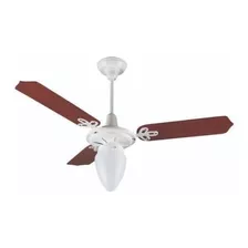 Ventilador Teto Argelux 3 Pás Branco/mogno 110v