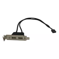 10 Peças Espelho Extensor Usb 2.0 2 Portas Perfil Baixo