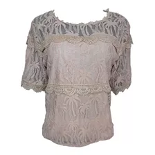 Blusa De Encaje Elegante Para Dama Marca Choa De Moda