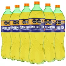 Agua Cunnington Ginger Ale 1.5 Litros Gaseosa X6 Unidades