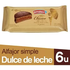 Alfajor Terrabusi Simple Chocolate Dulce De Leche Pack X 6u