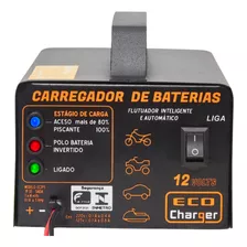 Carregador 12v Carro E Moto Flutuante Automático