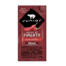 Molho Pimenta Junior Sache 3ml Caixa 252 Unidades