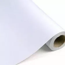 Papel Adesivo Contact Branco Fosco Lavável 45cm X 10 Metros