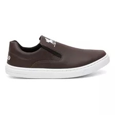 Tenis Sapatenis Slip On Polo Plus Masculino Original + Boné 