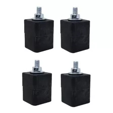 Calço De Borracha Mini Para Condensadora Kit Com 4 Unidades