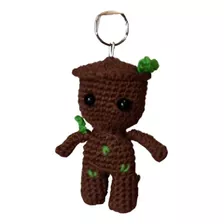 Llavero Amigurumi A Crochet - Mini Groot