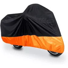 Xl 190t Rain Dust Ctor Negro Naranja Scooter Funda Moto...