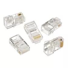 Conector/plug - Rj - 45 8 X 8 Vias Cat.5 100 Pçs +10 Capas