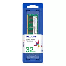 Memoria Ram Premier Color Verde 32gb 1 Adata Ad4s320032g22-sgn