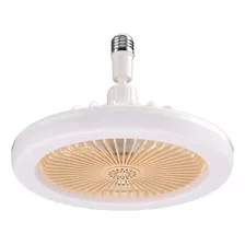 Lampada Led De Teto Ventilador 360º 2 Em 1 Controle Remoto