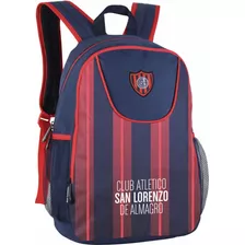 Mochila Escolar Futbol Club San Lorenzo Lic Oficial Premium