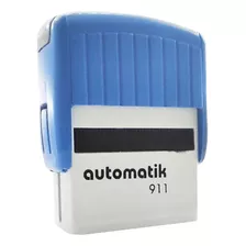 Timbre Automatik 911 Hasta 4 Líneas De Texto Color Del Exterior Azul