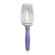 Cepillo Olivia Garden Finger Brush Mediano Color Gris Esqueleto Olivia Garden Finger Brush Gris 2cm De Diámetro