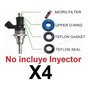 4x Kit Empaques Filtro O-ring Inyector Cx7 Mazda 3 Turbo 2.3