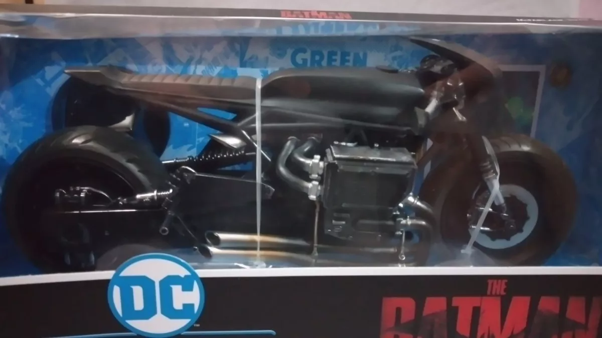 The Batman Batcycle Moto Mcfarlane Para Figura De Accion