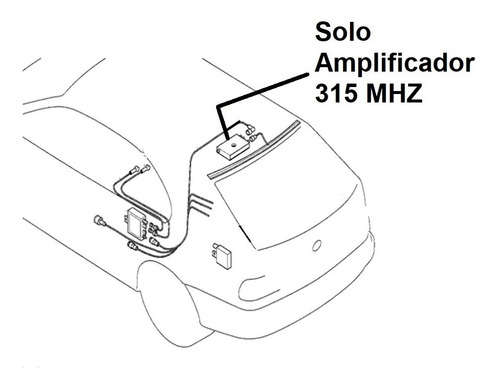 Amplificador 315 Mhz Tapa Cajuela Bmw X5 E53 1998 - 2006  Foto 2