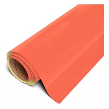 Vinilo Textil Easy Puff Naranja Neon 30 X 100 Cm 