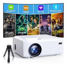 Proyector Nativo 1080p Con Wifi Y Bluetooth, Portátil 4k