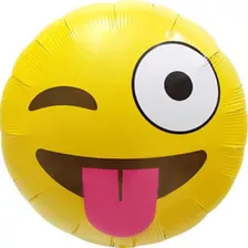 Balão De Festa Microfoil Redondo- 36 Cm - Emoji