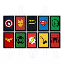 Quadro Decorativo Super-heróis Marvel Vingadores Avengers