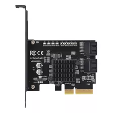 Placa Controladora Raid 0/1/10 Pcie Sata Marvell 4p 88se9230