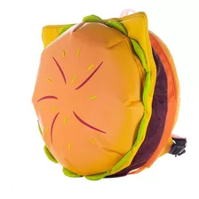 Mochila Escolar Impermeable De Hamburguesa Con Queso Cartoon 3 Compartimentos Para Niñas