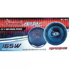 Par De Bocinas 6.5 4 Vias 165 Watts Rock Series Rks-n654 Color Negro