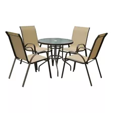 Juego Comedor Mesa Y Sillas Para Jardin Patio Exteriores