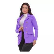 Blazer Feminino Maxi Longo Sobretudo Social Alfaiataria Luxo