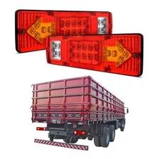 Par Lanterna Traseira Led Hr Ford Master Sprinter Iveco 12v