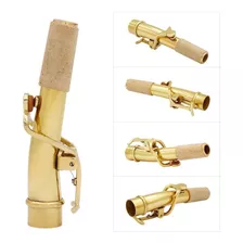 Tudel Curvo Para Sax Soprano Reto Dourado Novo