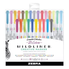 Marcadores Mildliner Doble Punta Zebra 25 Piezas