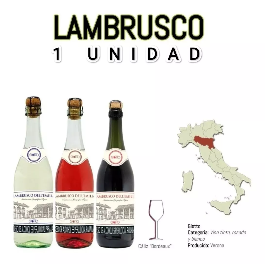 Vino Lambrusco Tinto,rosé,blanc - mL a $80