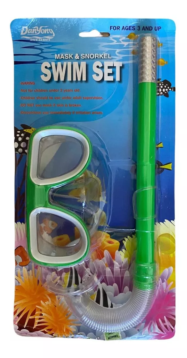Set De Snorkel Buceo Y Mascara Ajustable Infantil Ideal Pile