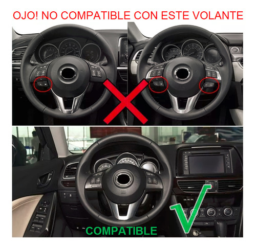 Molduras Embellecedor De Volante Para Mazda 3 6 Cx5 2014-16 Foto 2