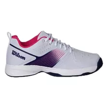 Zapatillas Wilson Tenis Mujer Ace 2 M Blanco-marino-rosa Cli