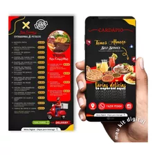 Cardápio Digital De Pizzas, Esfihas 100% Editável + Qr Code
