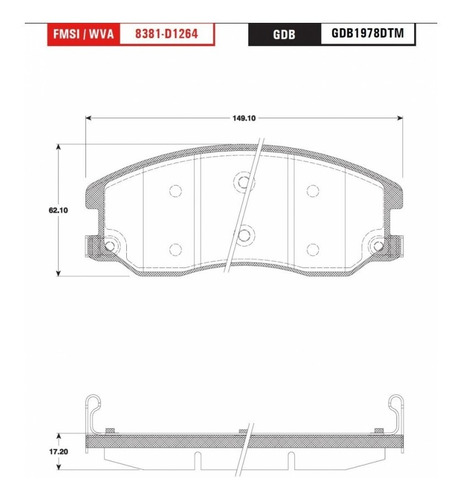 Kit Balatas D/t Ceramica Trw Captiva Sport 2009 Foto 2