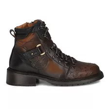 Botin Cuadra Para Caballero Avestruz 4j08a3