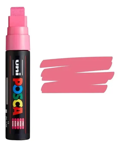 Marcador Uni Posca  Pc-17k X Unidad Rosa