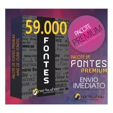 Pacote De Fonts + De 59.000 Tipos E Modelos