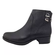 Botas Botines Mujer Vestir Vaquera Lyard 17297 Piel Negro