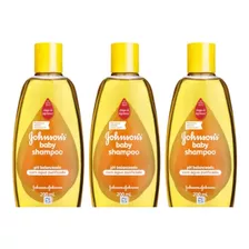 Kit 3un ___ Johnsons Baby Shampoo Regular 200ml 