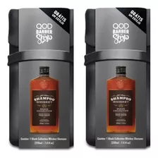 Kit - 2 Shampoo Cabelo E Barba Old School Whiskey - Qod