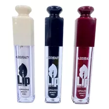 Set Labiales Negro Blanco Y Rojo Colores Intenso Impermeable