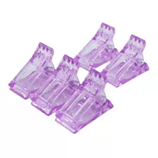 Pack X5 Pinzas Para Polygel Clips Para Dual System 6 Color